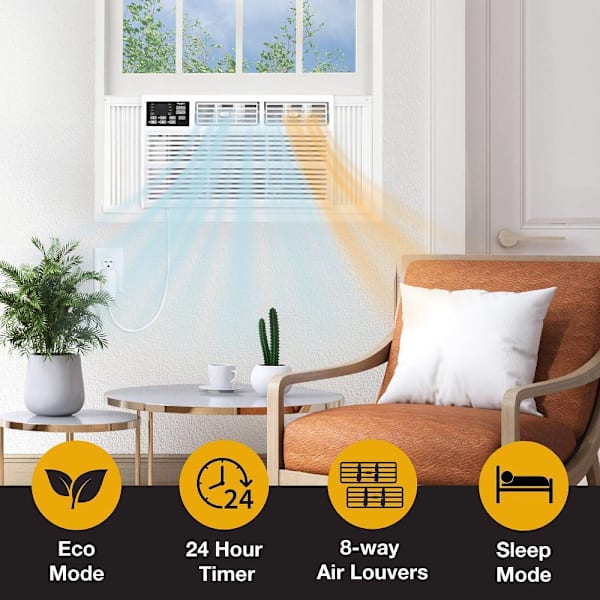 Whirlpool 23.2K BTU Window Air Conditioner with Heater