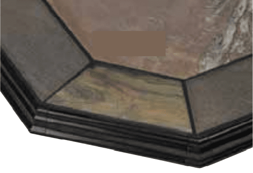 American Panel 48 x 48 Colonial Edge Type 2 Corner Hearth Board