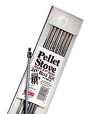 A.W. Perkins 12 Foot Pellet Vent Rod Kit with Hang Tip