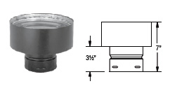 Dura-Vent PelletVent Pro 3-Inch Chimney Adaptor - For Connecting to 8-Inch Dura-Vent Chimney Systems - 3PVP-X8