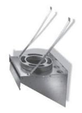 DuraVent DuraPlus All-Fuel Galvanized Steel Chimney Tee Support Bracket - For 8-Inch Inner Diameter DuraPlus Tees