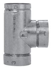 DuraVent 3 Inch Diameter B-Vent Pipe Tee