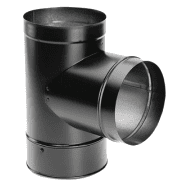 DuraVent DuraBlack 7 Inch Diameter Tee