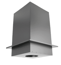 DuraVent DuraPlus 7 Inch Diameter Square Ceiling Support Box and Trim Collar - 24-Inch Height