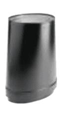 DuraVent DVL 8-Inch Diameter Oval to 6-Inch Diameter Round Adapter