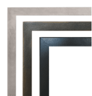 Empire 36 Inch Brushed Nickel Beveled Frame for Boulevard Fireplaces