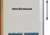 Empire 46" Vent Enclosure - For FAW55SPP and FAW55IP Vented Counterflow Furnaces - FVE-46