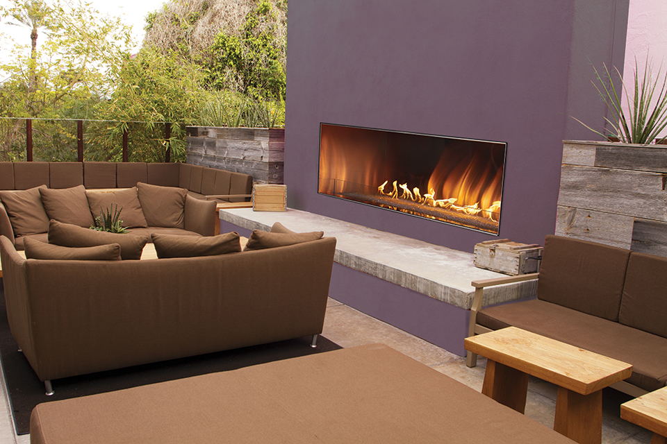Empire Carol Rose Linear Fireplace
