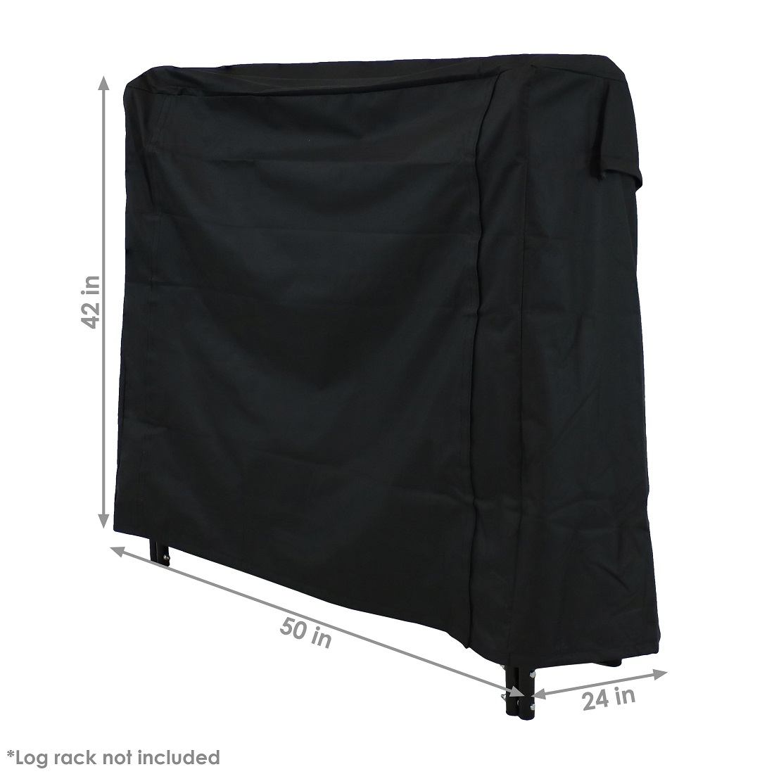 SunnyDaze 4 Foot Weather-Resistant Polyester Firewood Log Rack Cover