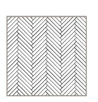 FireRock 1 Inch Split Herringbone Firebrick Kit for 48 Inch Rumford Fireplaces
