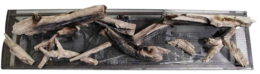 60" Western Driftwood Bedrock Traditional GlowFire Logs 