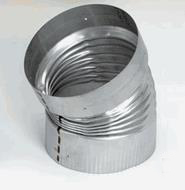 HomeSaver RoundFlex 30 Degree Corrugated Elbow for 8 in. Chimney Liner
