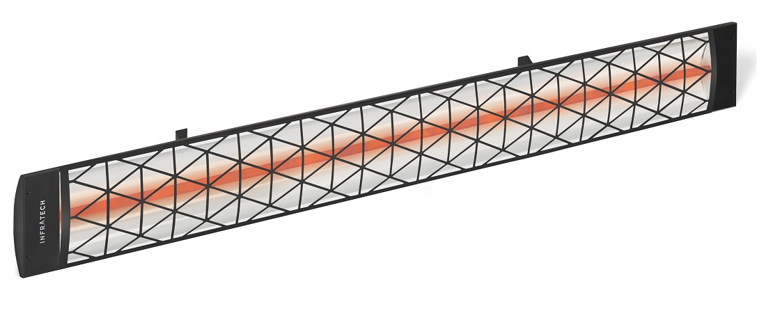 Infratech Comfort 48 Inch Contemporary Motif 5200W Dual Element Electric Patio Heater - 240V