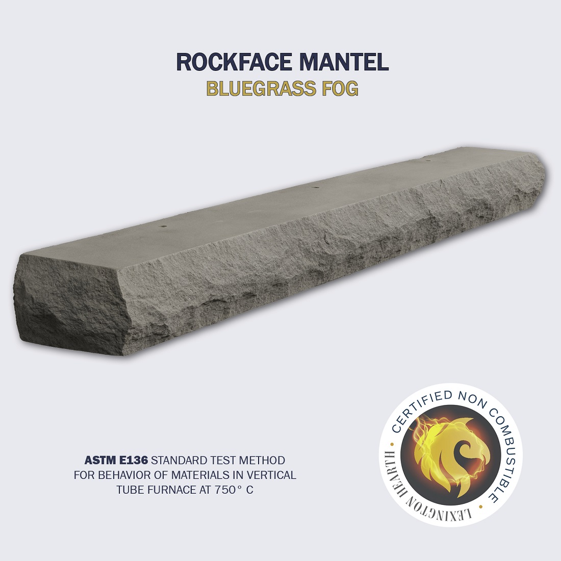 Lexington Hearth Rockface Mantel Shelf