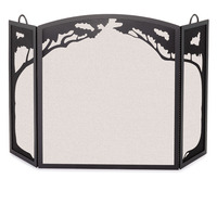 Pilgrim Grand Oak Tri Panel Fireplace Screen