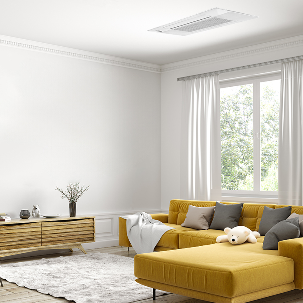 MRCOOL 18K BTU 5th Gen DIY R-454B OuttaSight One-Way Ceiling Cassette Mini Split Air Handler