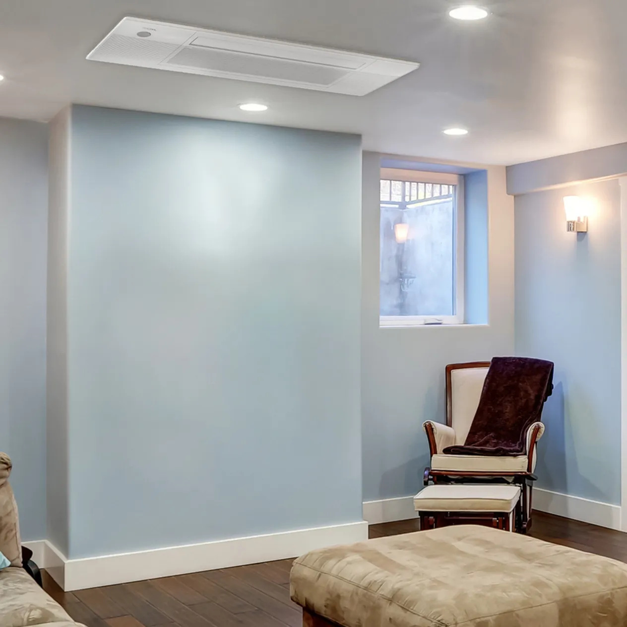 MRCOOL 18K BTU 5th Gen DIY R-454B OuttaSight One-Way Ceiling Cassette Mini Split Air Handler