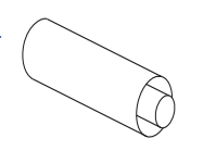 Montigo 4 Inch Inner Diameter Rigid Direct Vent Section - 12 Inch Length