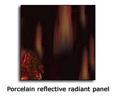 Napoleon Mirror-Flame Porcelain Reflective Radiant Panels for Grandville Gas Fireplace