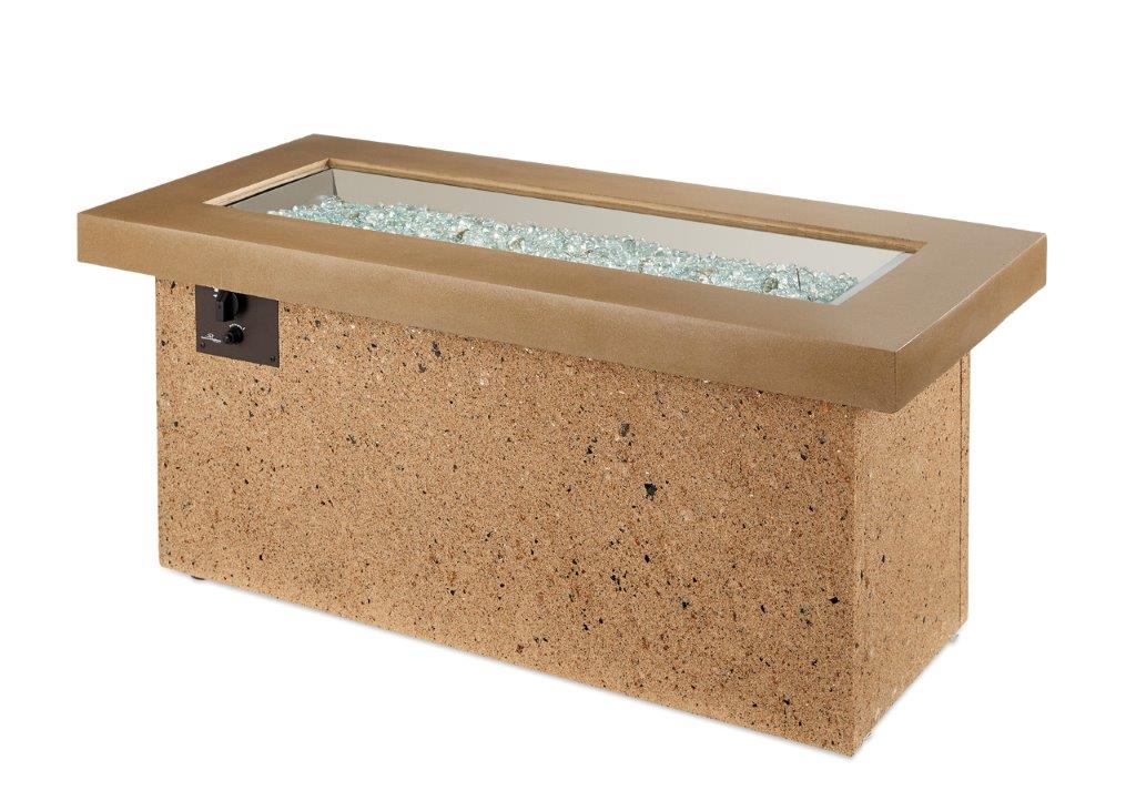 Outdoor Greatroom Key Largo Linear Gas Fire Pit Table
