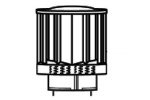 Pack of Seven Napoleon Direct Vent Roof Terminations - For Direct Vent Stoves and 4 Inch x 7 Inch Venting Systems