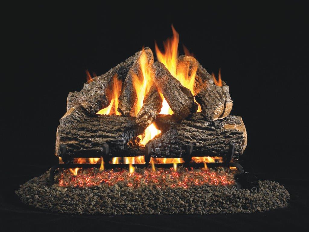 Real Fyre Charred Oak Vented Gas Logs and Outdoor Burner - Thumbnail 3