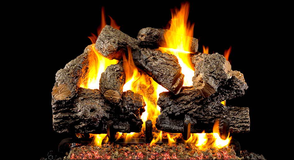 Real Fyre Charred Royal English Oak Gas Logs
