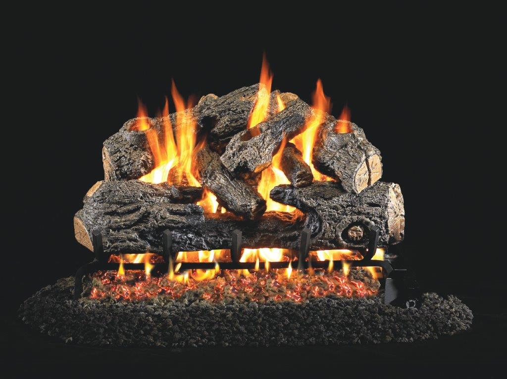 Real Fyre Charred Split Gas Log Set