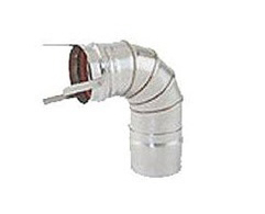 Selkirk 304-Alloy Sectioned - Adjustable Heat-Fab Saf-T 90 Degree Elbow - 5 inch Diameter