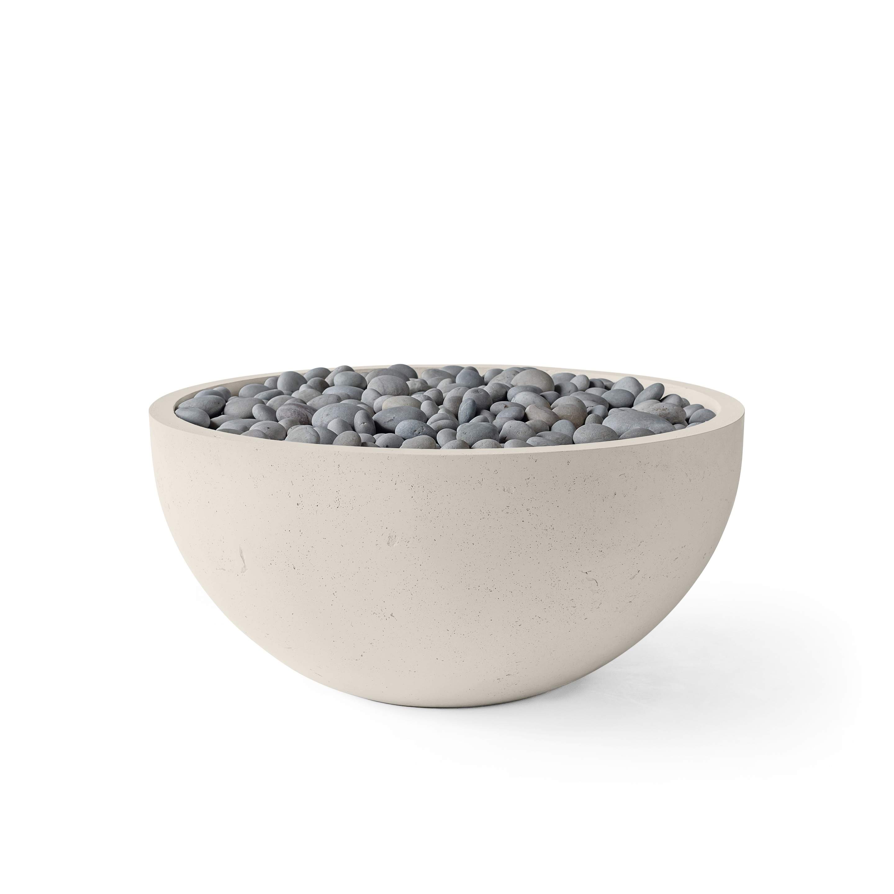 Dekko Serenade 32 Inch Lightweight Concrete Gas Fire Pit - Electronic Ignition