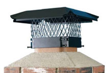 Stone Age Manufacturing 18" x 18" Galvanized Black Chimney Cap