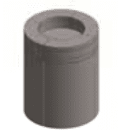 Stone Age Manufacturing Radiused Island End Table With Backsplash