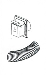 Superior Compact Termination Kit with 18 Inch Compressed Vent for DRT2035 Fireplaces