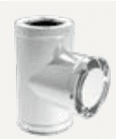Superior Snap-Pack 6-Inch Diameter Stainless Tee with Tee Cap