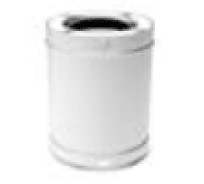 Superior Snap-Pak 6 x 12 Inch Double-Wall Stainless Steel Pipe - 2 Pack