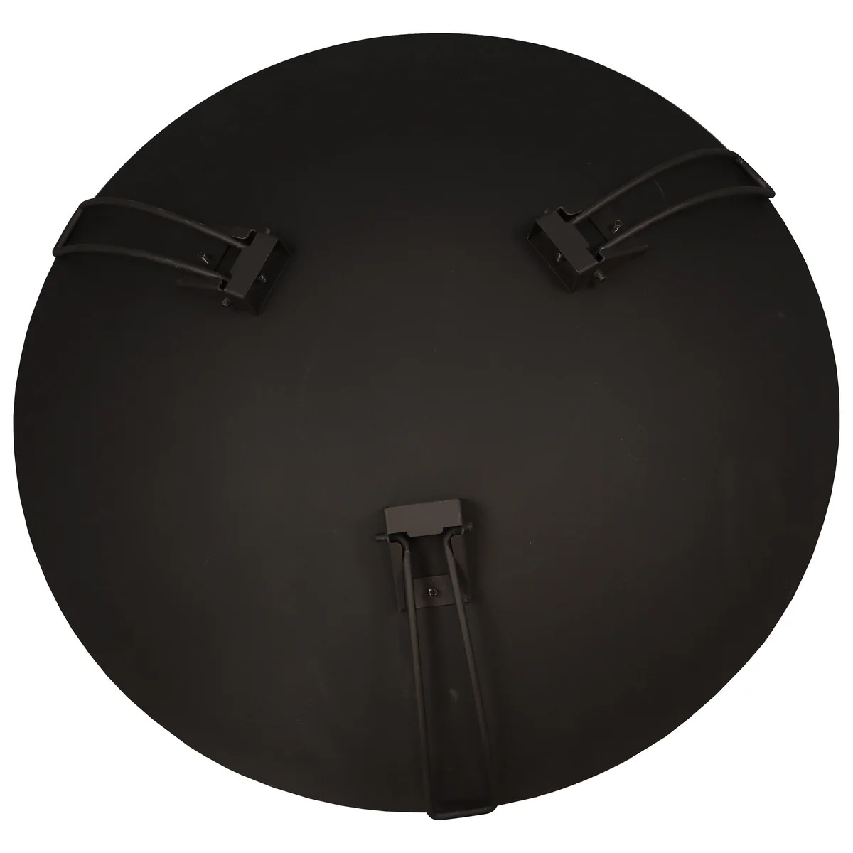 Sunnydaze 24 Inch Portable Black Steel Fire Pit with Folding Legs