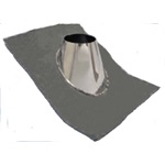 Ventis All-Fuel Chimney Formable Lead 0/12 to 6/12 Pitch Roof Flashing - For 8 Inch Inner Diameter Ventis