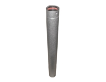 Ventis Pellet Vent Pipe 3-Inch Inner Diameter Black Slip Section - 9-Inch Length