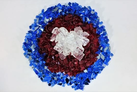 Fire Pit Glass and Rocks