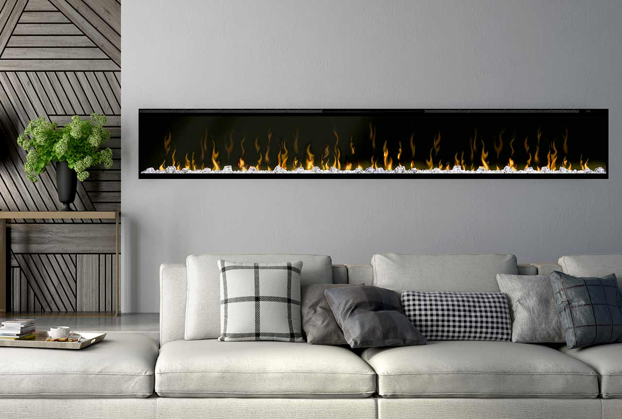 Linear fireplace style