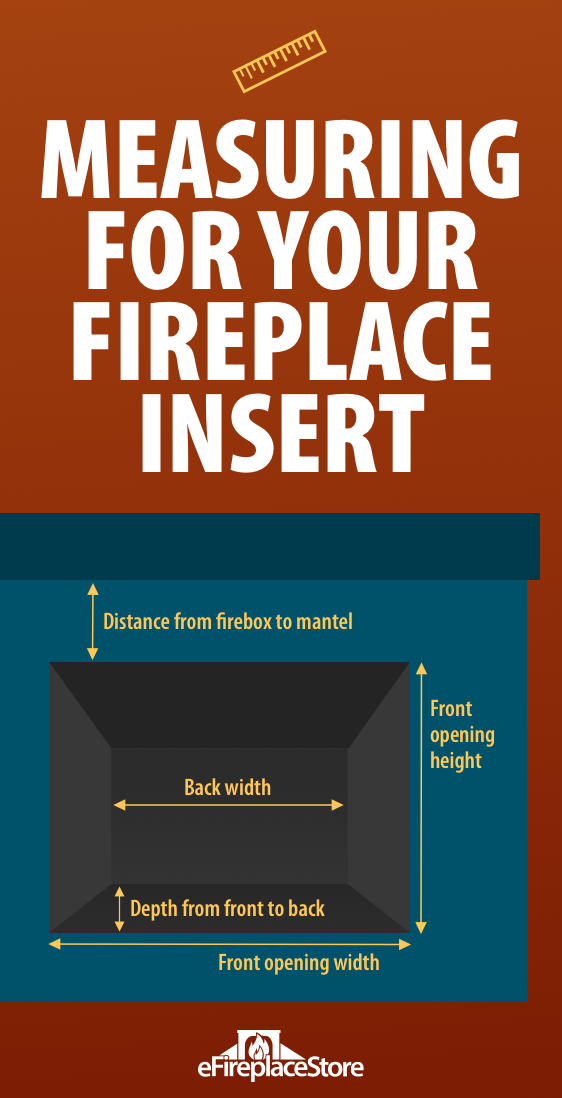 Diagram showing width, height, and depth measurements for an insert