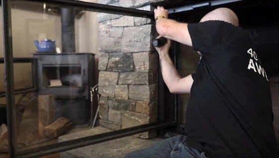How To Remove Glass From A Gas Fireplace