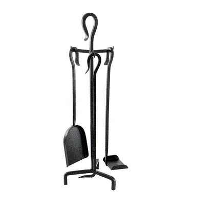 Minuteman 4-piece fireplace tool set including shovel and brush