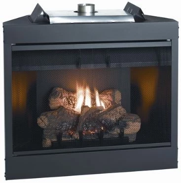 B-vent gas fireplace