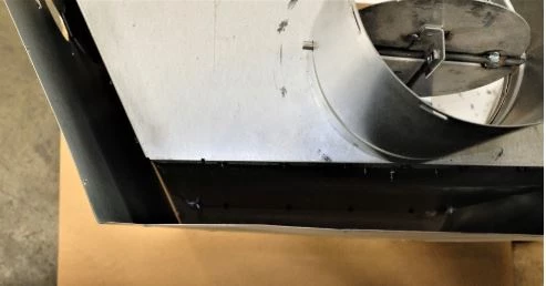 The inner and outer prefabricated fireplace wrapper