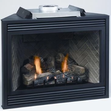 Vented gas fireplace