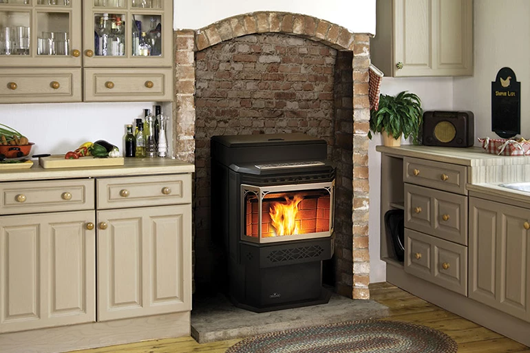 Pellet stove vent pipe hero image