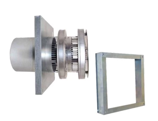 Direct vent pellet horizontal configuration