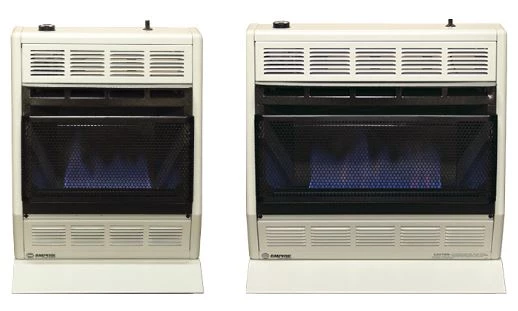 Vent-free heaters on floor stands