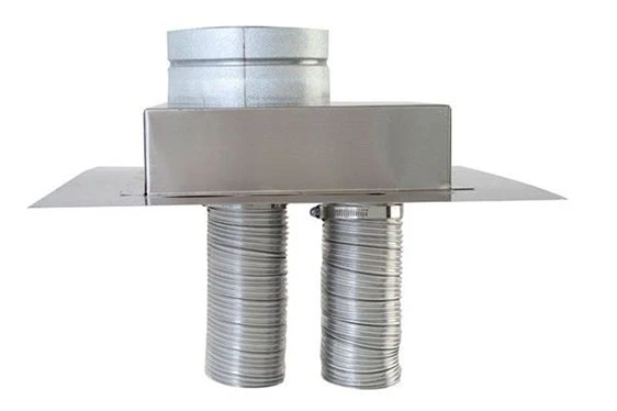 Co-linear direct vent termination